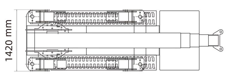 Dimension /Adjust the Angle of 5t Spider Crane