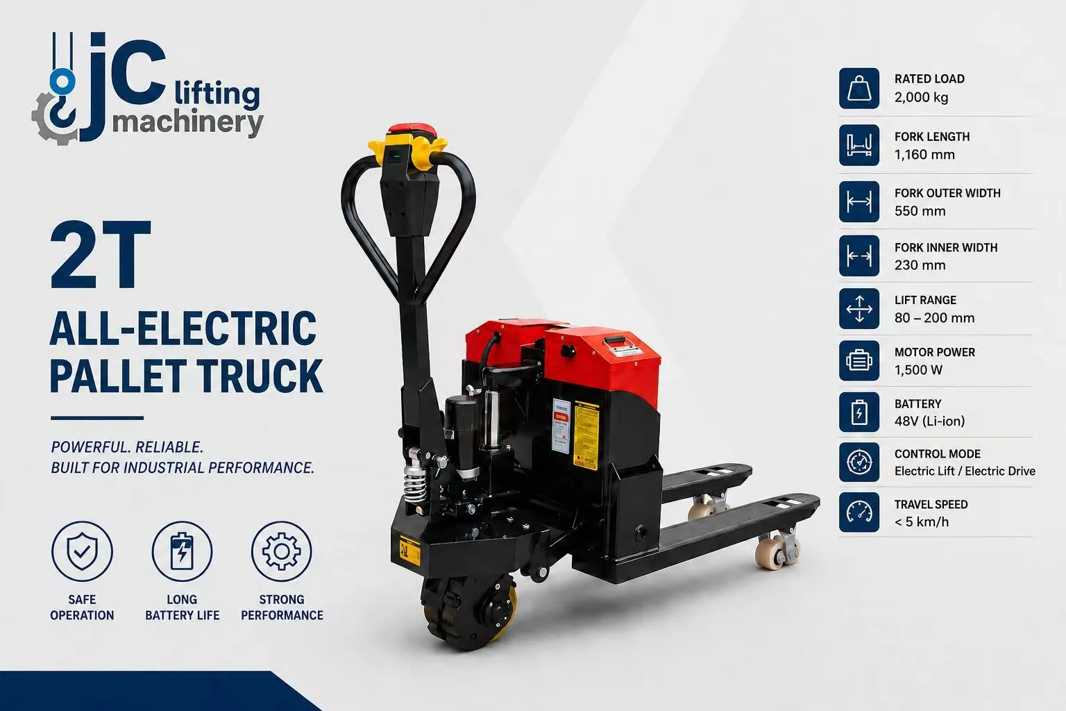 2TALL-ELECTRICPALLET TRUCK