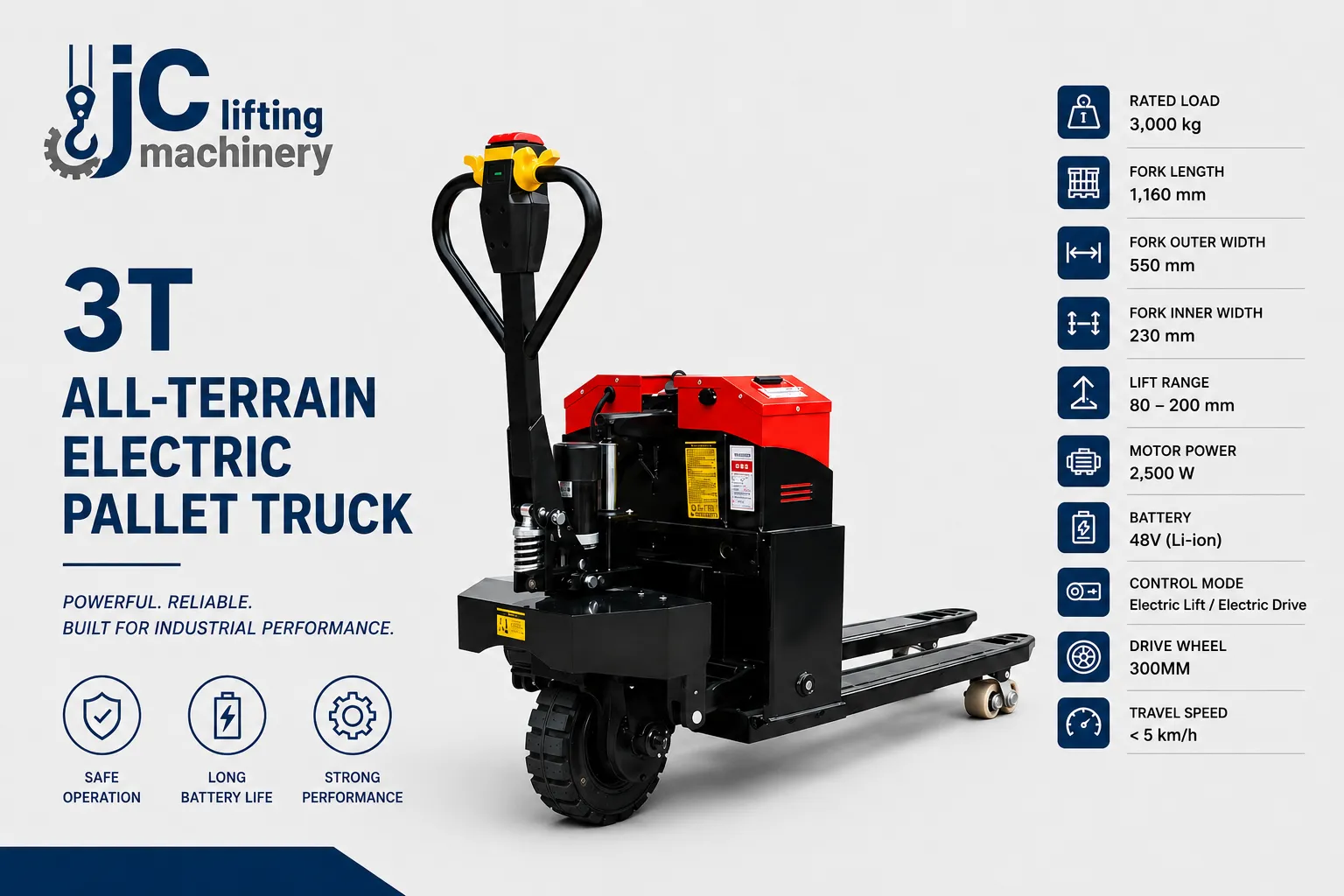 3tall-Terrainelectricpallet Truck